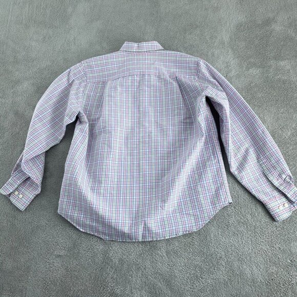 Lands End Petite Womens Checkered Long Sleeve Shirt Size 8  3827 - Picture 2 of 8